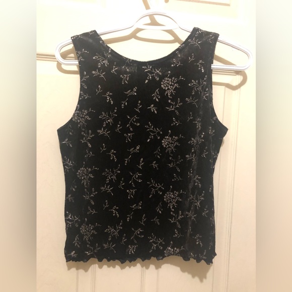 Vintage Secret Treasures Velvety Crop Top Size Small - Picture 3 of 3